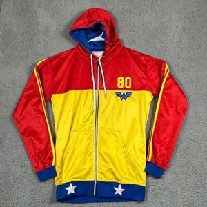 Hero Within DC Comics Hoodie Wonder Woman Full Zip Mens XL Red Yellow Blue‎ USA
